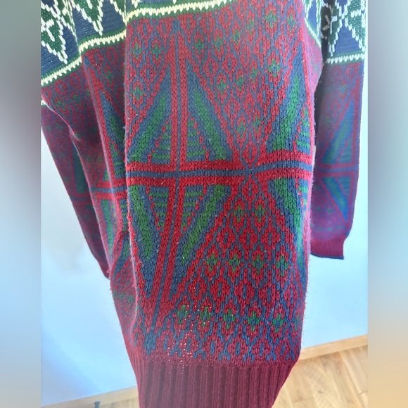 Vintage Windridge Geometric Nordic Sweater – Made in Korea – M (Oversized) - Picture 5 of 7